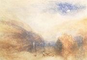 J.M.W. Turner The Lauerzersee with on Mythens painting